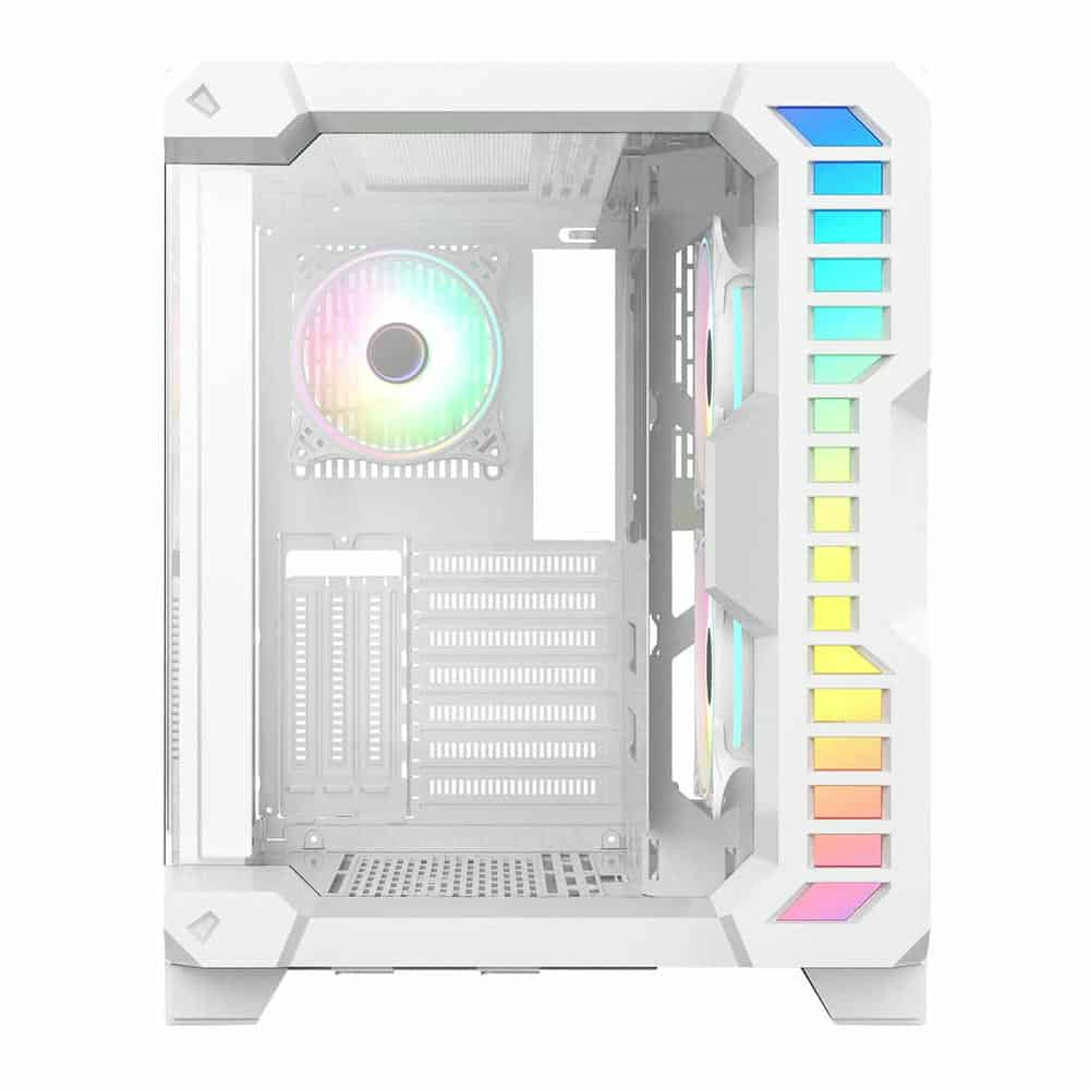 (image for) CiT Pro Android X White Windowed Gaming Cube Case